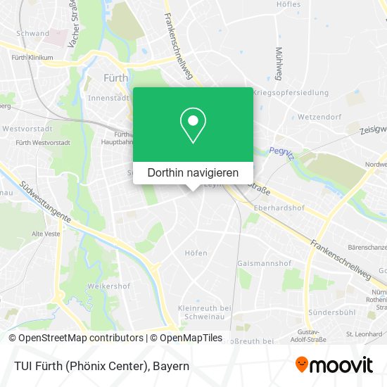 TUI Fürth (Phönix Center) Karte