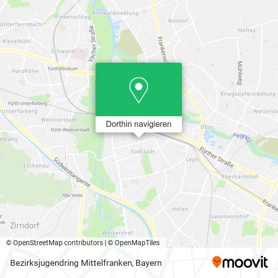 Bezirksjugendring Mittelfranken Karte