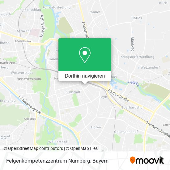 Felgenkompetenzzentrum Nürnberg Karte