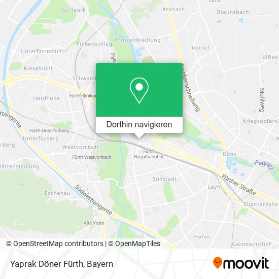 Yaprak Döner Fürth Karte