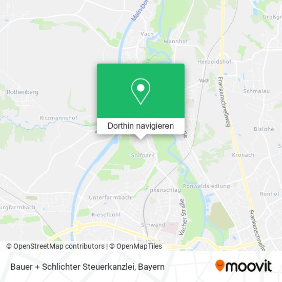 Bauer + Schlichter Steuerkanzlei Karte