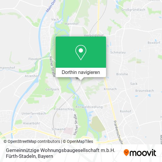 Gemeinnützige Wohnungsbaugesellschaft m.b.H. Fürth-Stadeln Karte