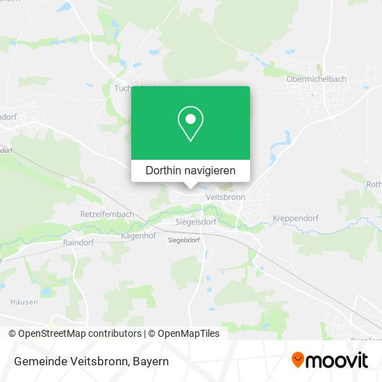 Gemeinde Veitsbronn Karte