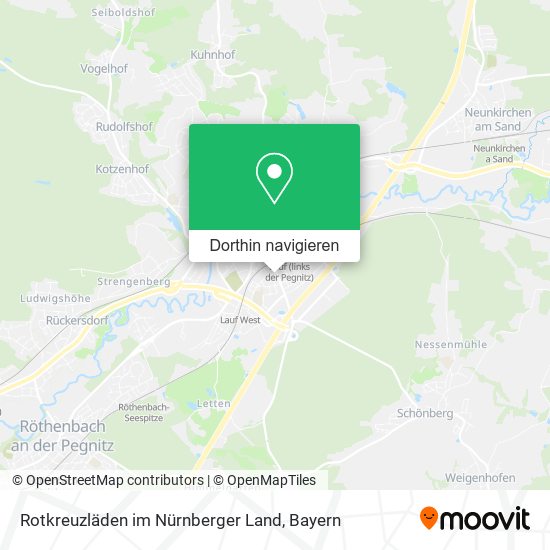 Rotkreuzläden im Nürnberger Land Karte