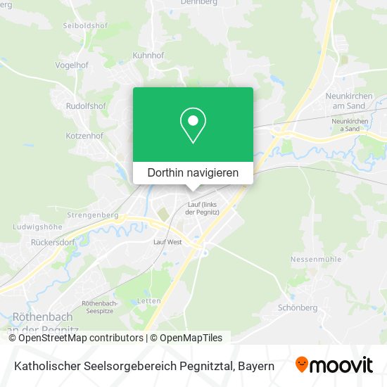 Katholischer Seelsorgebereich Pegnitztal Karte