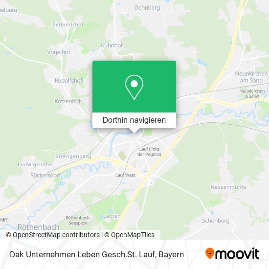 Dak Unternehmen Leben Gesch.St. Lauf Karte