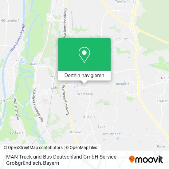 MAN Truck und Bus Deutschland GmbH Service Großgründlach Karte