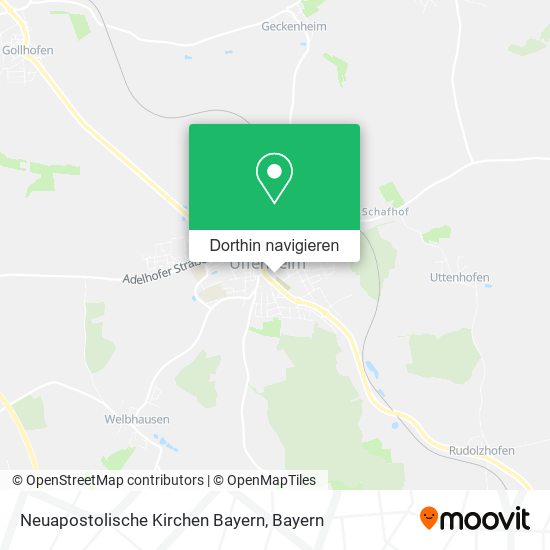 Neuapostolische Kirchen Bayern Karte