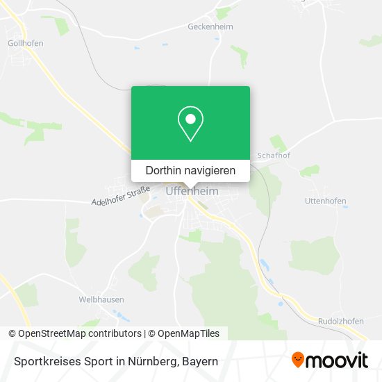 Sportkreises Sport in Nürnberg Karte
