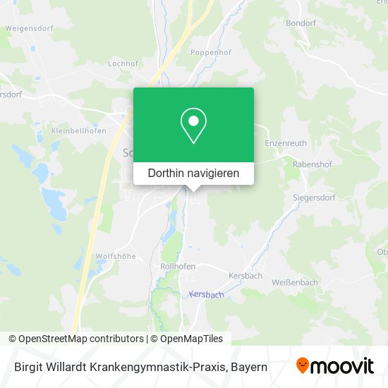 Birgit Willardt Krankengymnastik-Praxis Karte