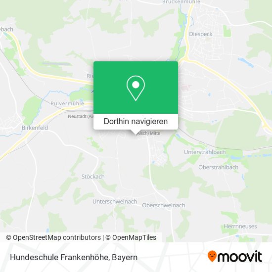 Hundeschule Frankenhöhe Karte