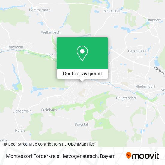 Montessori Förderkreis Herzogenaurach Karte