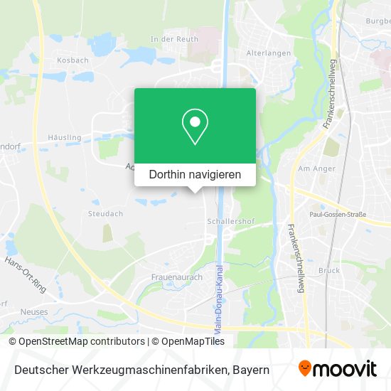 Deutscher Werkzeugmaschinenfabriken Karte