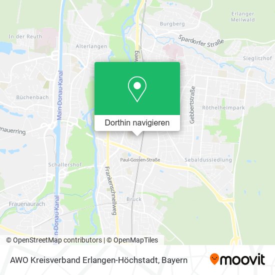 AWO Kreisverband Erlangen-Höchstadt Karte