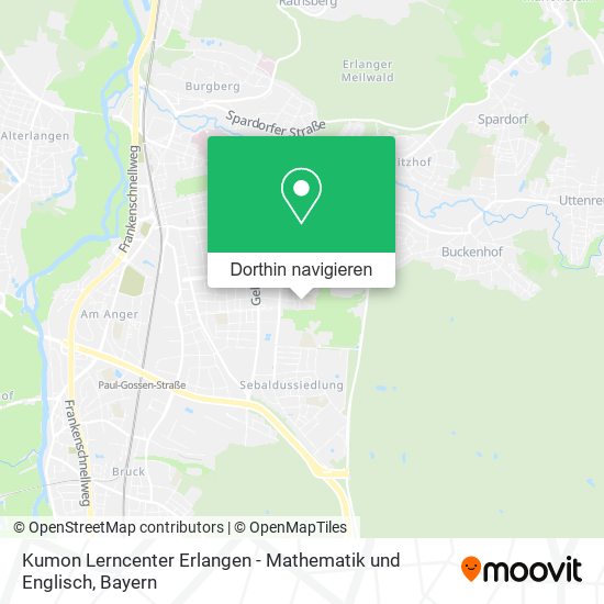 Kumon Lerncenter Erlangen - Mathematik und Englisch Karte