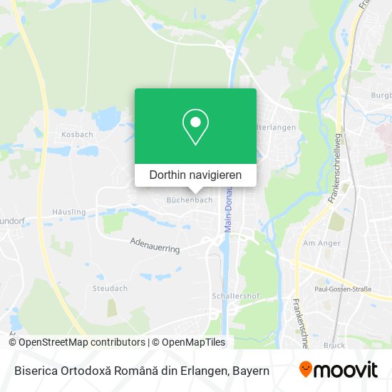 Biserica Ortodoxă Română din Erlangen Karte