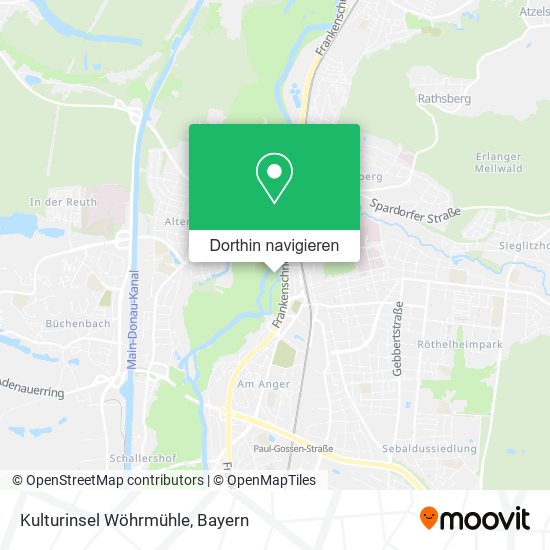 Kulturinsel Wöhrmühle Karte