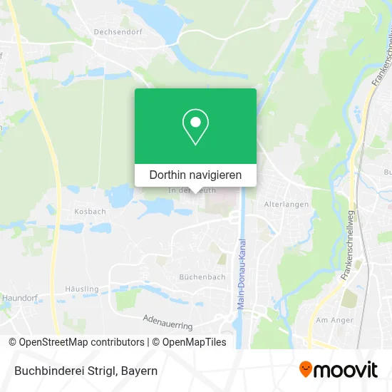 Buchbinderei Strigl Karte