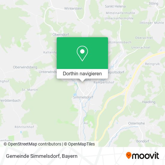 Gemeinde Simmelsdorf Karte