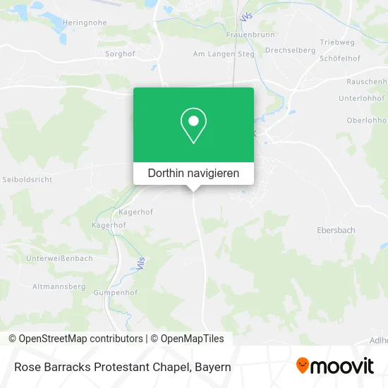 Rose Barracks Protestant Chapel Karte