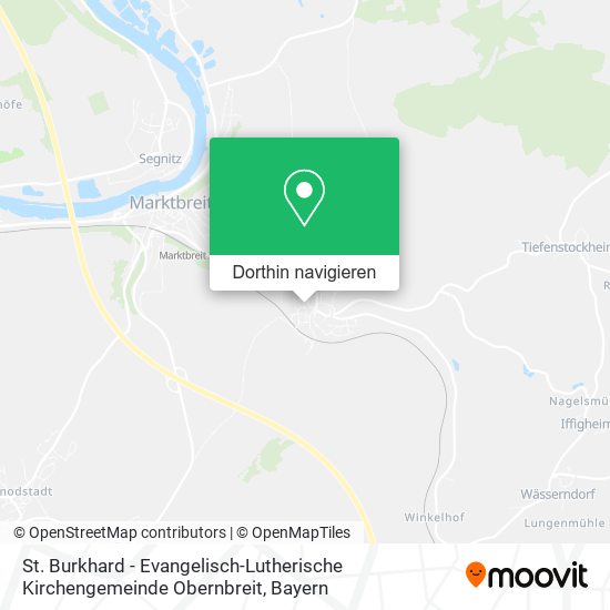 St. Burkhard - Evangelisch-Lutherische Kirchengemeinde Obernbreit Karte