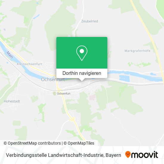 Verbindungsstelle Landwirtschaft-Industrie Karte