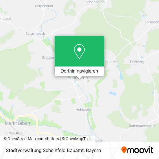 Stadtverwaltung Scheinfeld Bauamt Karte