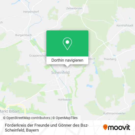 Förderkreis der Freunde und Gönner des Bsz-Scheinfeld Karte