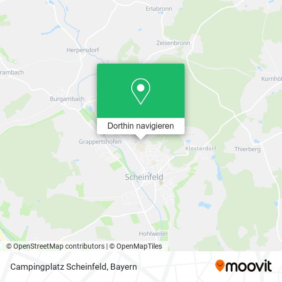 Campingplatz Scheinfeld Karte