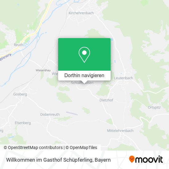 Willkommen im Gasthof Schüpferling Karte