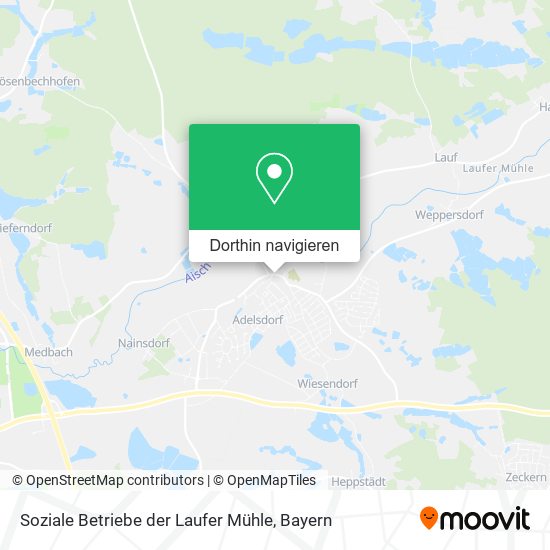 Soziale Betriebe der Laufer Mühle Karte