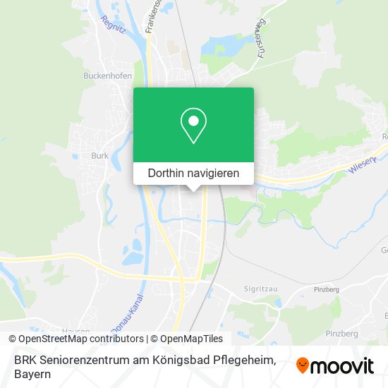 BRK Seniorenzentrum am Königsbad Pflegeheim Karte