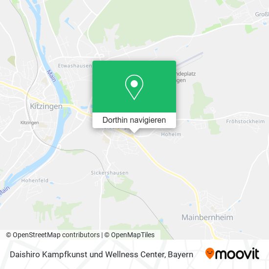 Daishiro Kampfkunst und Wellness Center Karte