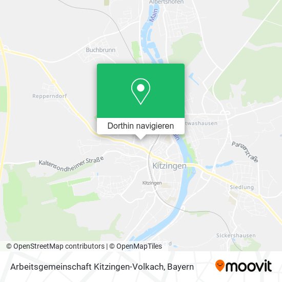 Arbeitsgemeinschaft Kitzingen-Volkach Karte