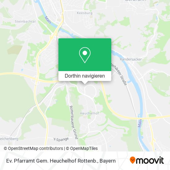 Ev. Pfarramt Gem. Heuchelhof Rottenb. Karte
