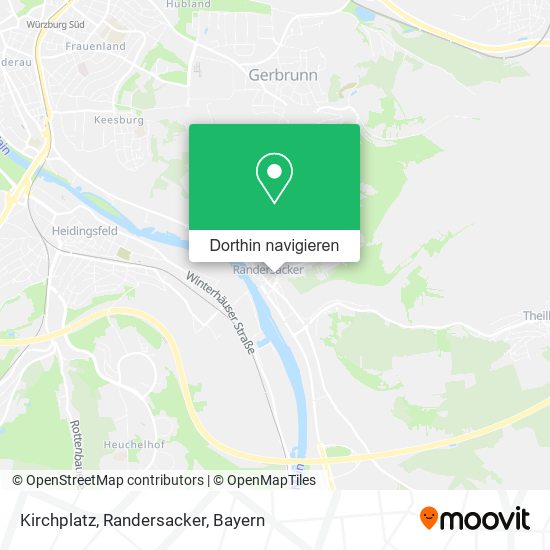 Kirchplatz, Randersacker Karte