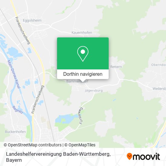 Landeshelfervereinigung Baden-Württemberg Karte