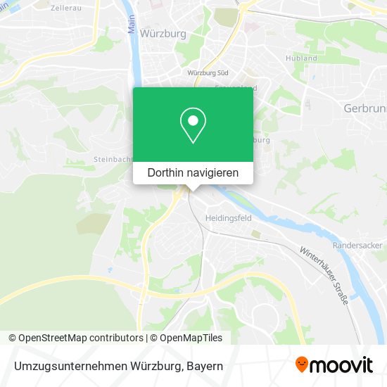 Umzugsunternehmen Würzburg Karte
