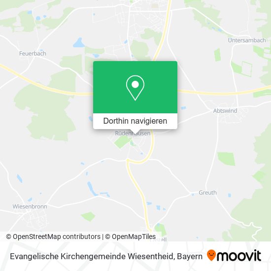 Evangelische Kirchengemeinde Wiesentheid Karte
