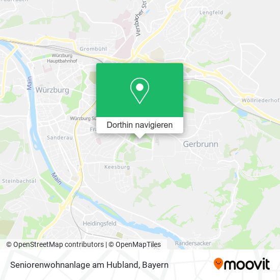 Seniorenwohnanlage am Hubland Karte