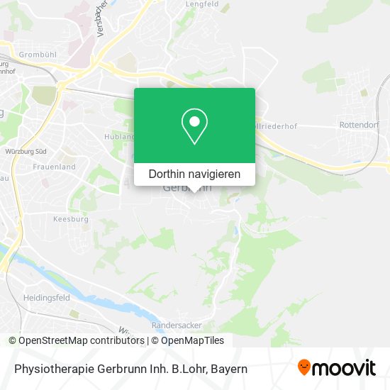 Physiotherapie Gerbrunn Inh. B.Lohr Karte