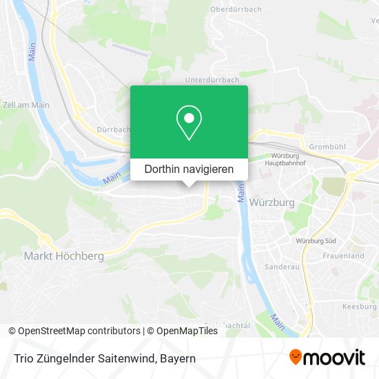 Trio Züngelnder Saitenwind Karte