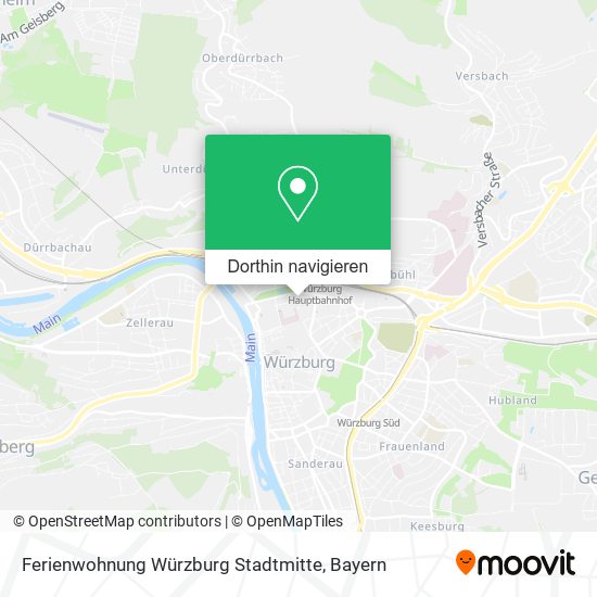 Ferienwohnung Würzburg Stadtmitte Karte