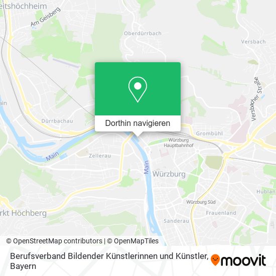 Berufsverband Bildender Künstlerinnen und Künstler Karte