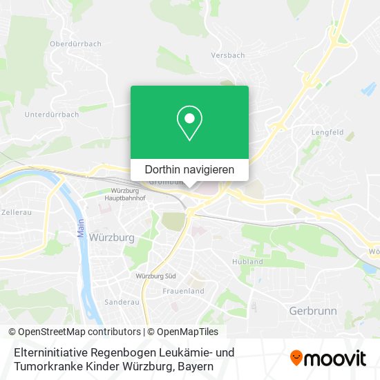Elterninitiative Regenbogen Leukämie- und Tumorkranke Kinder Würzburg Karte