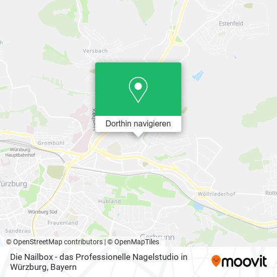 Die Nailbox - das Professionelle Nagelstudio in Würzburg Karte