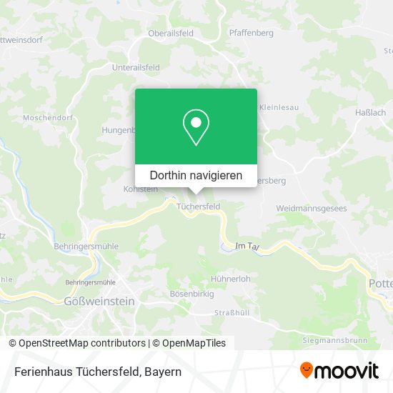 Ferienhaus Tüchersfeld Karte