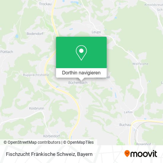 Fischzucht Fränkische Schweiz Karte