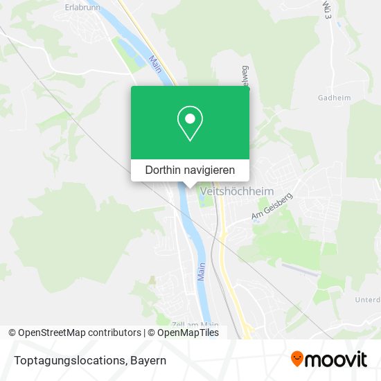 Toptagungslocations Karte