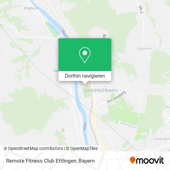 Remote Fitness Club Ettlingen Karte